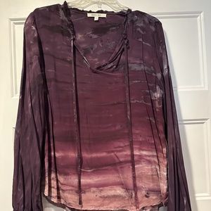 EUC River and Sky deep purple long sleeve top, sz M